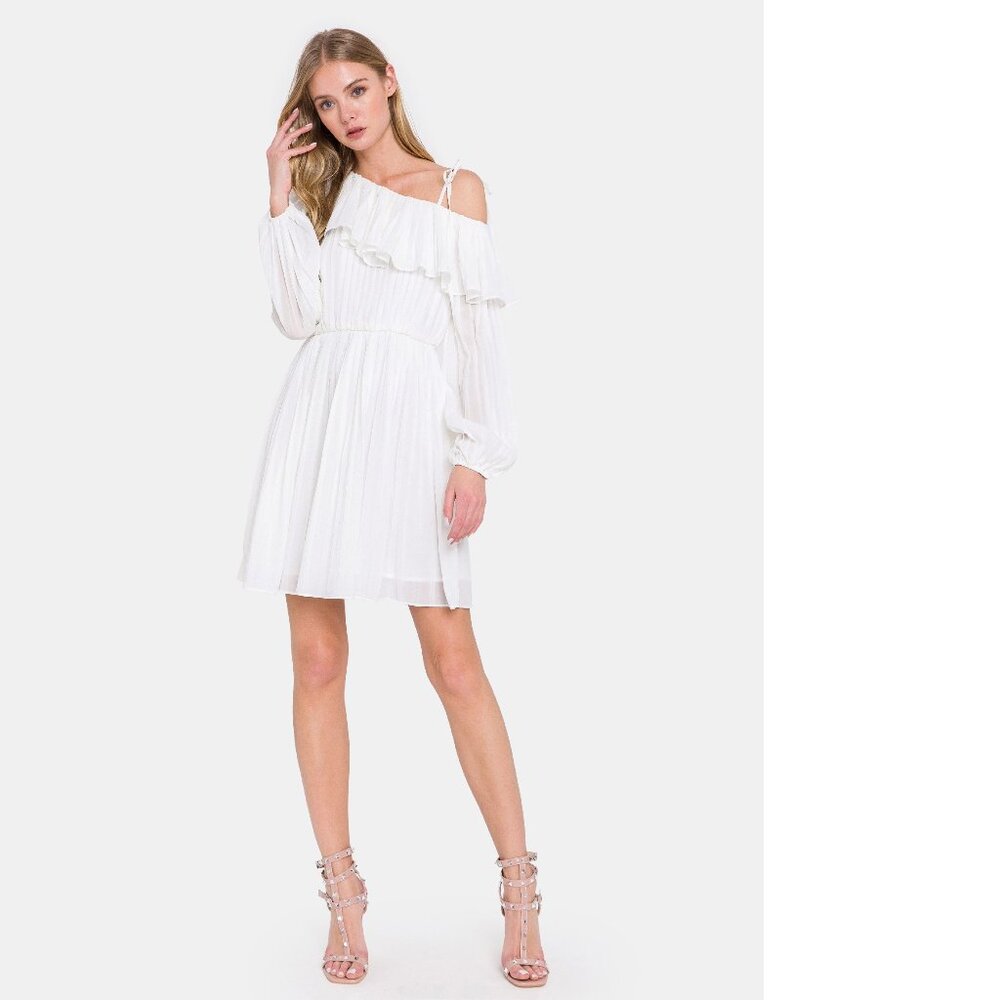 ENDLESS ROSE Pleated One Shoulder Dress - Picture 3 of 11